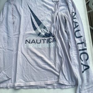 nautica pink long sleeve tee